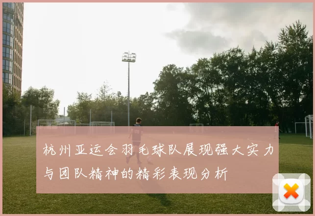 杭州亚运会羽毛球队展现强大实力与团队精神的精彩表现分析